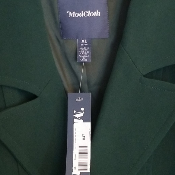 Modcloth Green Coat - Picture 4 of 10